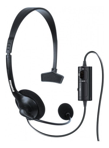 Headset Broadcaster C/ Mic E Controle De Volume P/ Xbox One Cor Preto