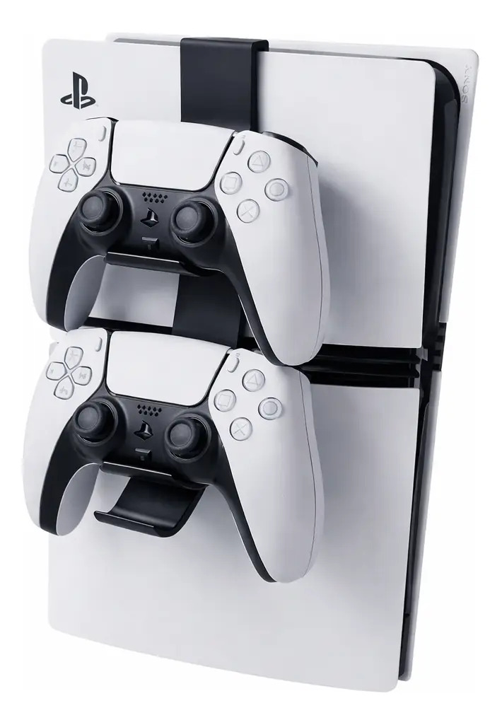 Suporte Duplo Encaixe Para 2 Controles Ps5 Playstation5 Cor Preto