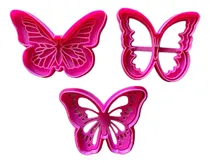 Comprar Set 3 Cortantes Mariposas Para Cookie\u002Fceramica Cookie Kutter