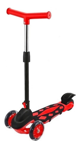 Patinete Infantil Scooter Vermelho 3 Rodas C/ Freio