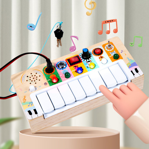 Juguete De Madera Para Niños Piano Electrónico Hands On