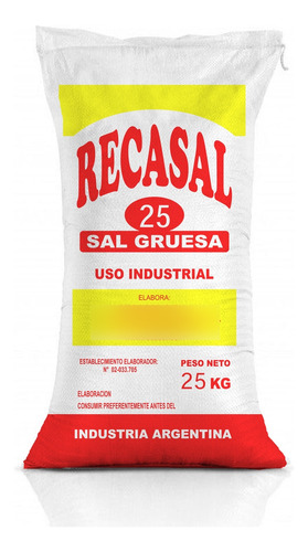 Sal Gruesa Comun X25 Kg