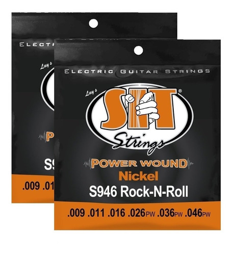 Sit Strings Cuerdas Guitarra Eléctrica 9-46 (2 Sets)