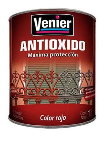 Antioxido Fondo Al Cromato Rojo 4 Lts Venier