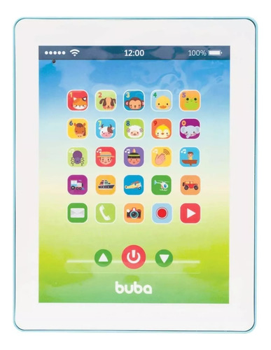 Tablet Musical Azul Infantil Bêbe Aprendizado Buba