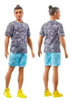 Comprar Muñeco Barbie Fashionista Ken Con Remera Gris Mattel