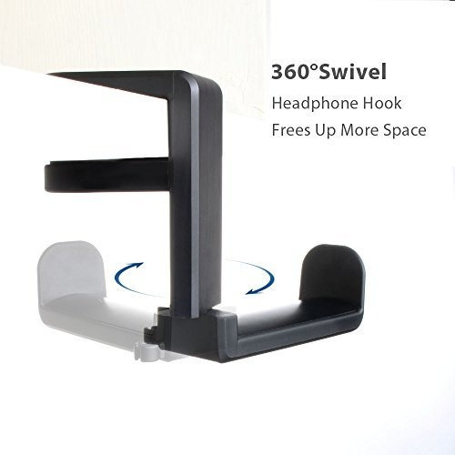 Imagen 5 de 7 de Soporte De Gancho Para Auriculares De Pc Para Videojuegos,