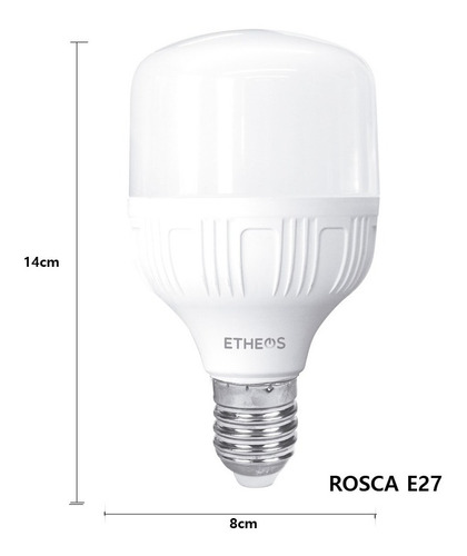 Imagen 3 de 10 de Combo X20 Lampara Led E27 20w Foco Alta Potencia Galponera