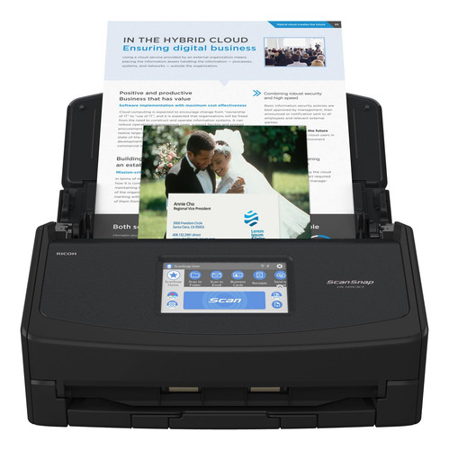 Scanner Scansnap Ix1600 Sem Fio/usb 40ppm Com Tela Sensível