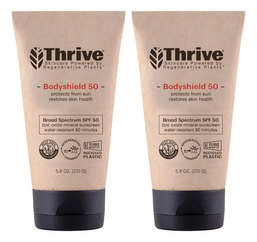Thrive Natural Body Protector Solar Mineral Spf 50 Paquete