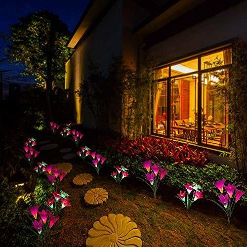 Naiyo Luces Solares Para Jardin Al Aire Libre 2 Unidades De
