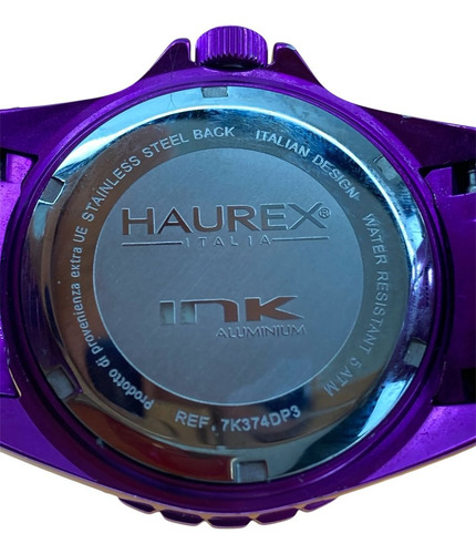 Reloj Haurex Original Italiano Dama Morado Aluminio (Usado)