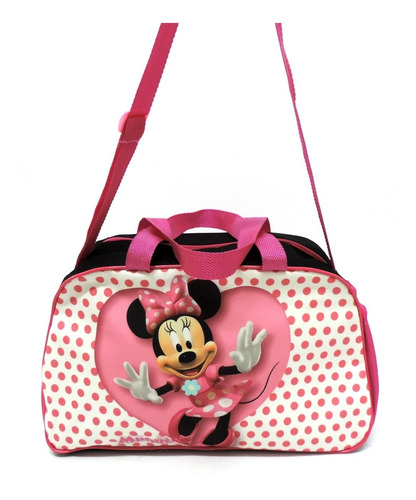 Bolsa Infantil Ou Sacola Viagem Criança Minnie Mouse Tam G