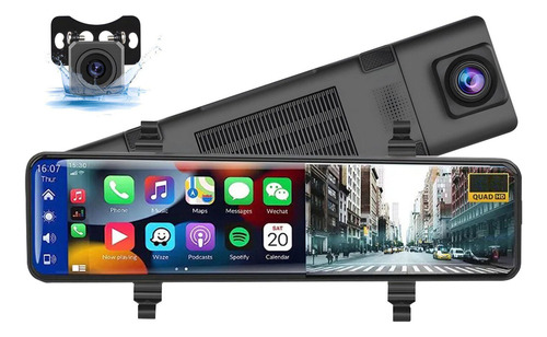 Dash Cam 4k Mirror Compatible Con Apple Android