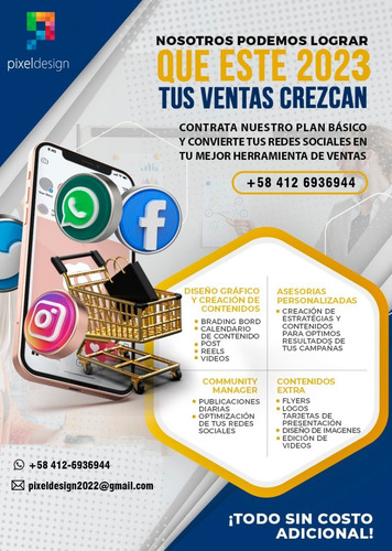 Imagen 2 de 2 de Manejo De Redes Sociales Community Manager Planes Instagram