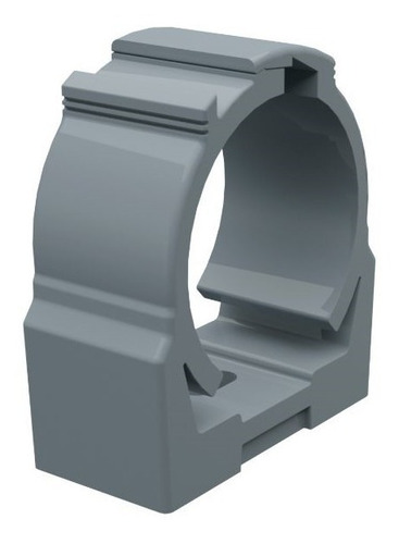 Imagem 3 de 7 de Kit Abraçadeira P/tubo Elet. Pvc Click 3/4 Pol Cinza 800pçs