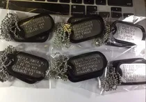Comprar Placas De Identificación Militar Grabado Americano ( Par)