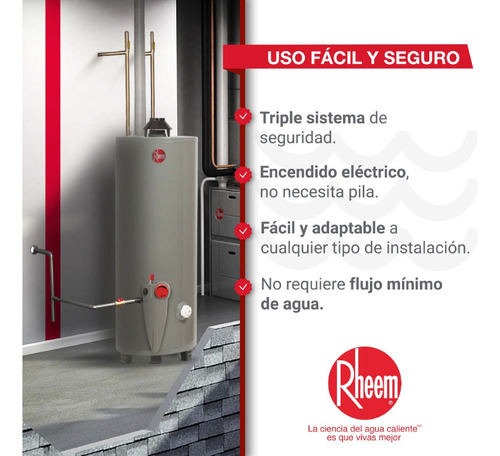 Calentador De Acumulación A Gas 76 Litros