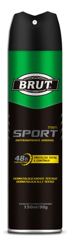 Kit 8x Desodorante Aerossol Brut Men Sport 48h 150ml