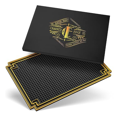 Charred Edge 12 X 18 Bartend Buddy Premium Cocktail Bar Mat 