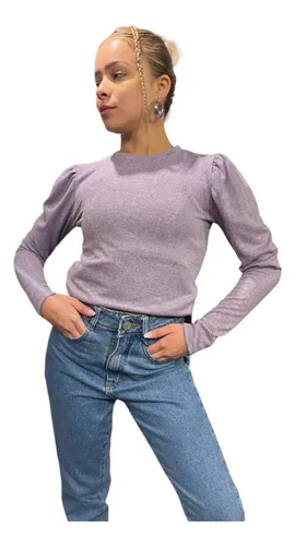 Sweater Mujer Lanilla Manga Princesa Moda Invierno Abrigo