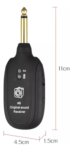 Receptor, Transmisor, Cable, Guitarra, Bajo
