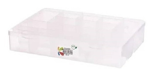 Caja Plástica Organizadora Con 12 Compartimento Transparente