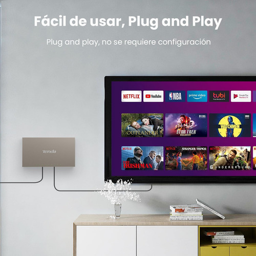 Tenda Teg1008m Switch De Red 8 Puertos Metálico Gigabit