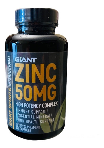 Giant Sports Citrato De Zinc 50mg | 120 Caps |soporte Inmune