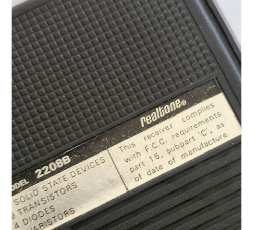 Antiguo Radio A Transistores Realtone Coleccion (Usado)