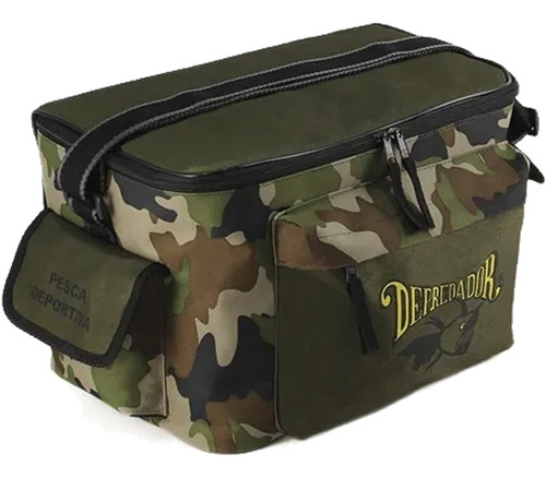 Bolso Pesca Depredador Pejerrey Mediano Impermeable Camo