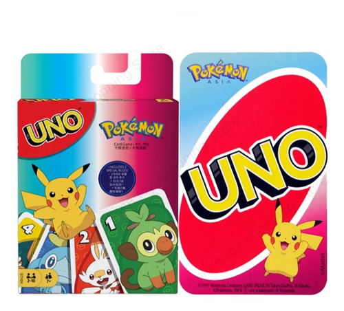 Juego De Cartas Uno Edición Especial Pokémon Nuevo