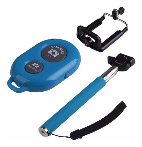 Imagen 3 de 3 de Monopod P/ Selfies Con Control Bluetooth