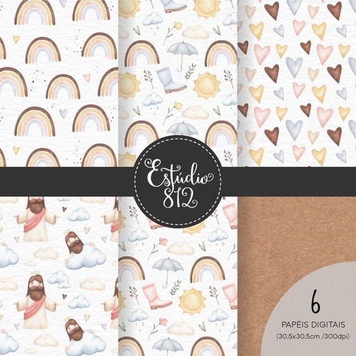 Kit Imagenes Png Clipart Lluvia De Amor Jesus Acuarela Est36