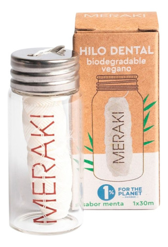 Pack Hilo Dental Biodegradable Vegano Meraki X 3 Unidades