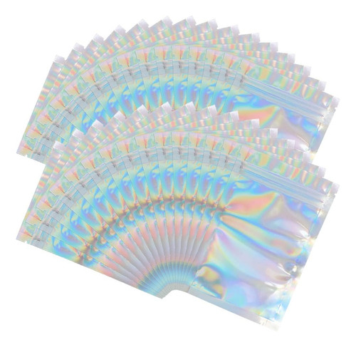 300 Bolsas Holográficas Tornasol Pequeñas A Prueba De Olores