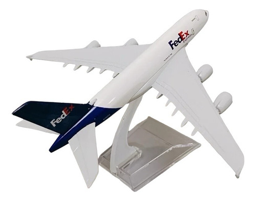 Avión A Escala 1:400 Fedex A380 16cm Coleccionable 