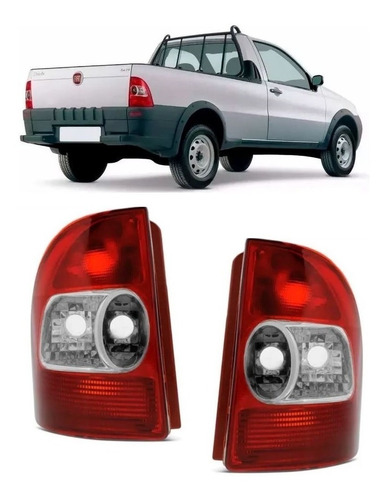 Lanterna Traseira Fiat Strada 99 2000 01 2002 2003 Par