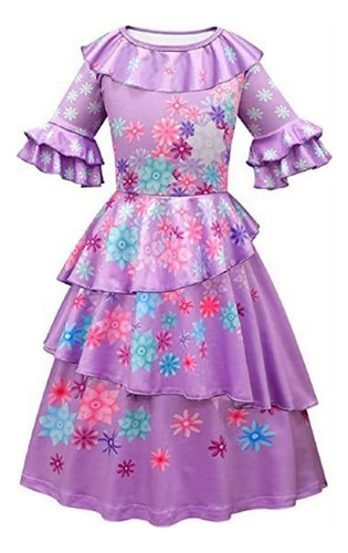 Trajes Encanto Cosplay Para Niños-vestido Princesa Mirabel