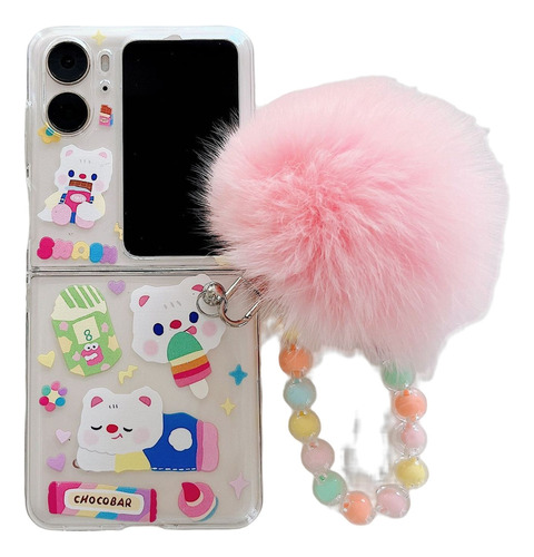 Funda De Teléfono Candy Bear For Oppo Find N2 Flip