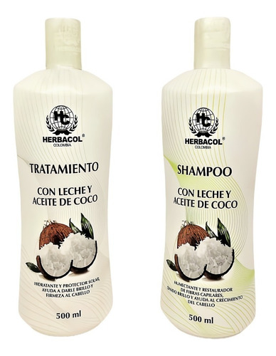Tratamiento Y Shampoo Leche Coco - Unid - Kg a $50