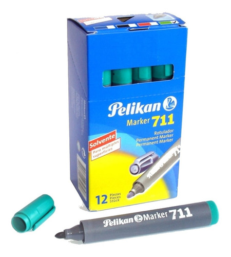 Marcador Pelikan 711 Punta Redonda Permanente Indeleble