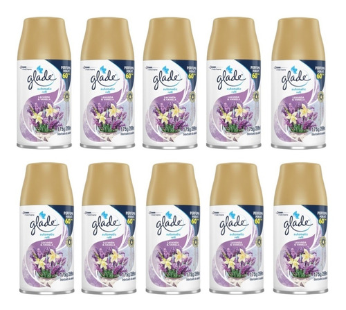 10 Glade Refil Automatic Lavanda & Vanilla 269ml