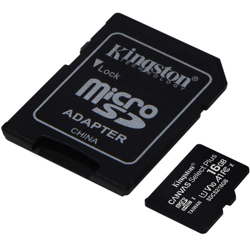 Memoria Micro Sd 16gb C/adaptador Kingston Canvas Plus 