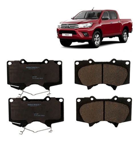 Pastillas Freno Delanteras Para Toyota Hilux 2.5 2005 2016