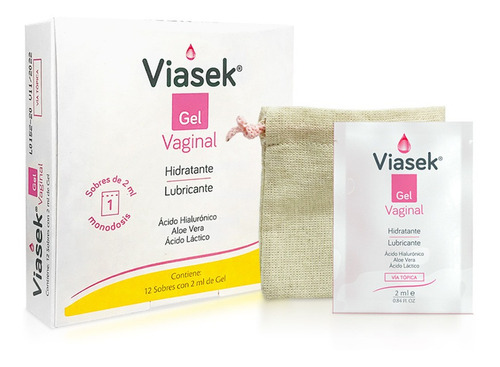 Viasek Gel Vaginal Lubricante Íntimo Monodosis X 12 Sobres