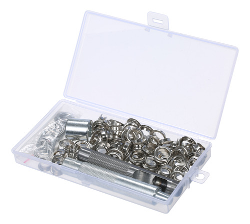 Kit De Ojales Plateados Con Ojales Para Coser, 3/8 Pulgadas,