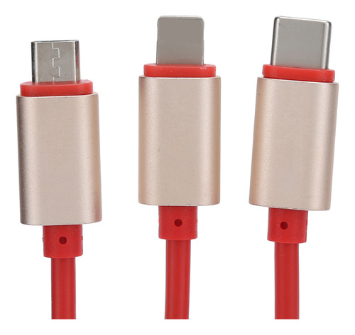 Cable De Carga Rápida 3 En 1, Conector De Cable Multicargado