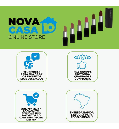 Batom Colormake Matte Longa Duração Alta Cobertura Profissio