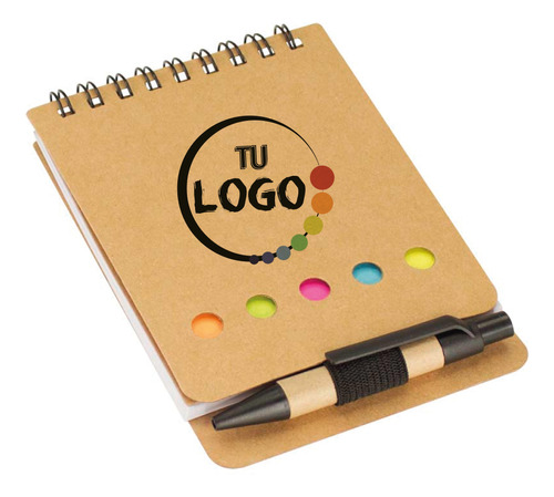 Pack 10 Memo Set Ecológico Con Bolígrafo Personalizados